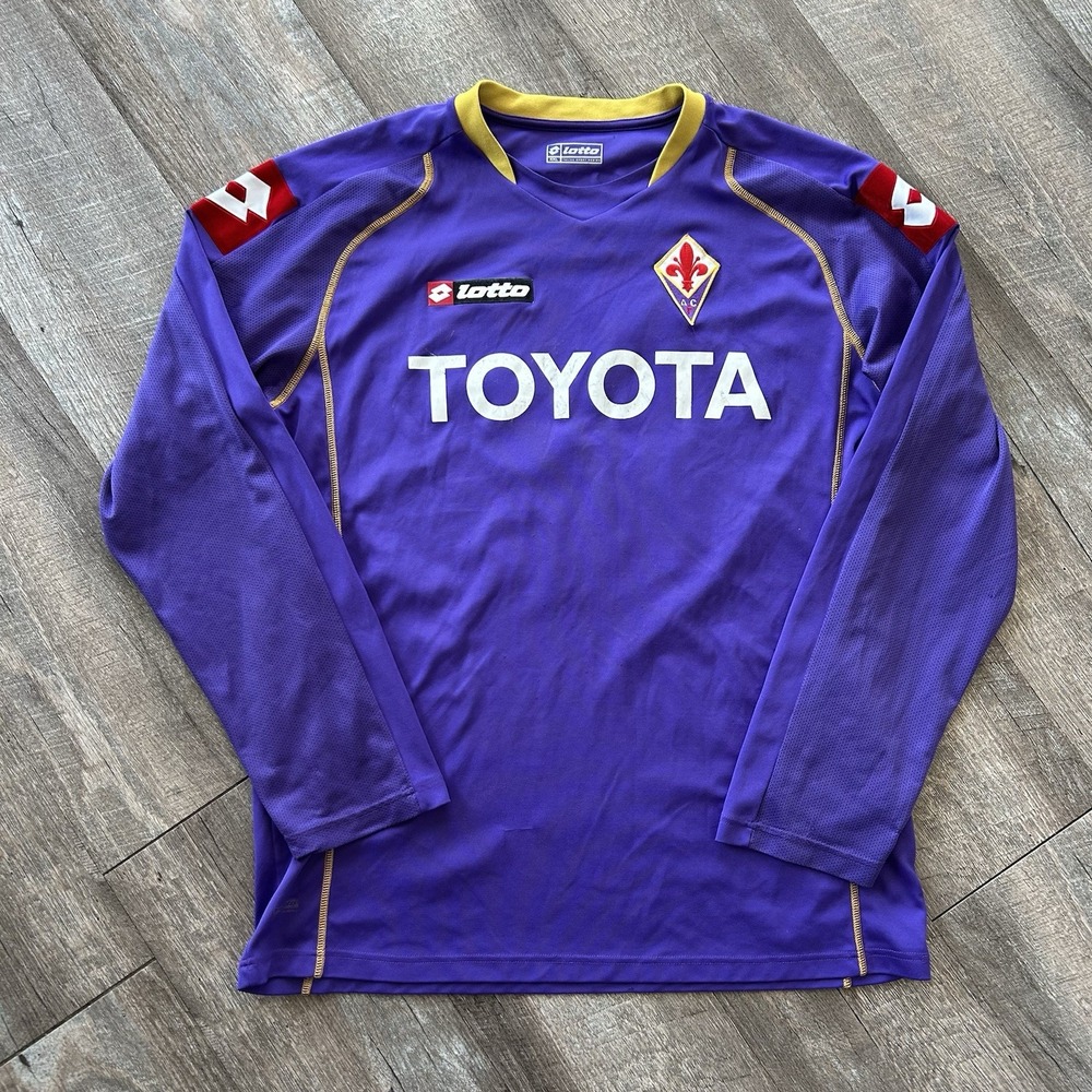 Vintage Fiorentina 2005/06 Lotto Toyota Long Sleeve Shirt #12 Kempf XXL